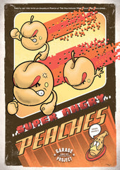 Super Angry Peaches Poster